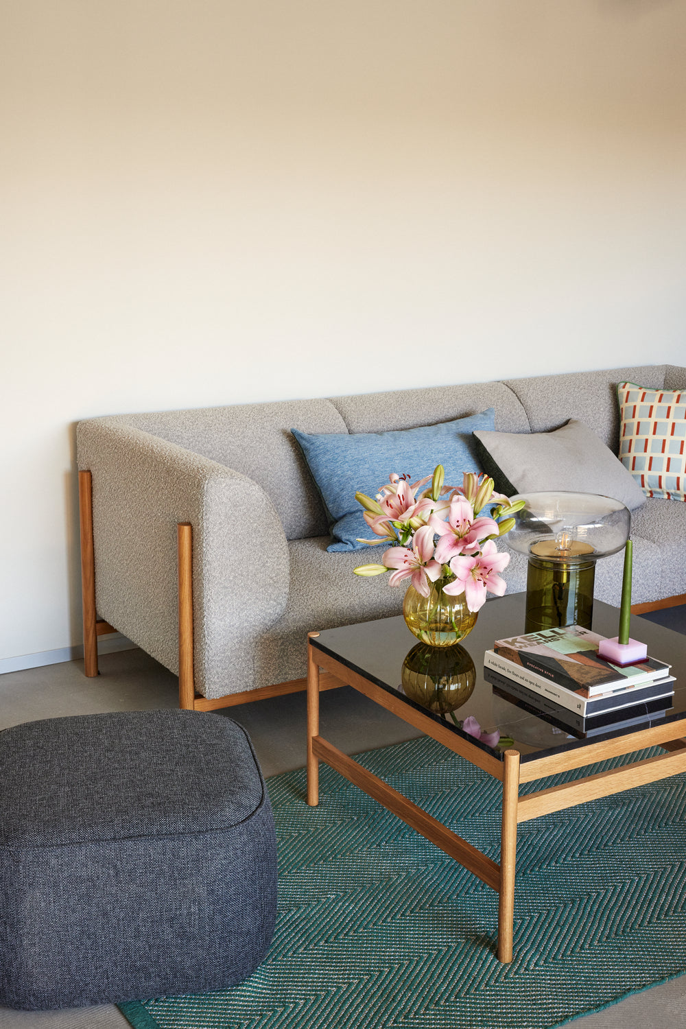 Raw Soffbord Svart/Naturlig - 80x80xh45cm