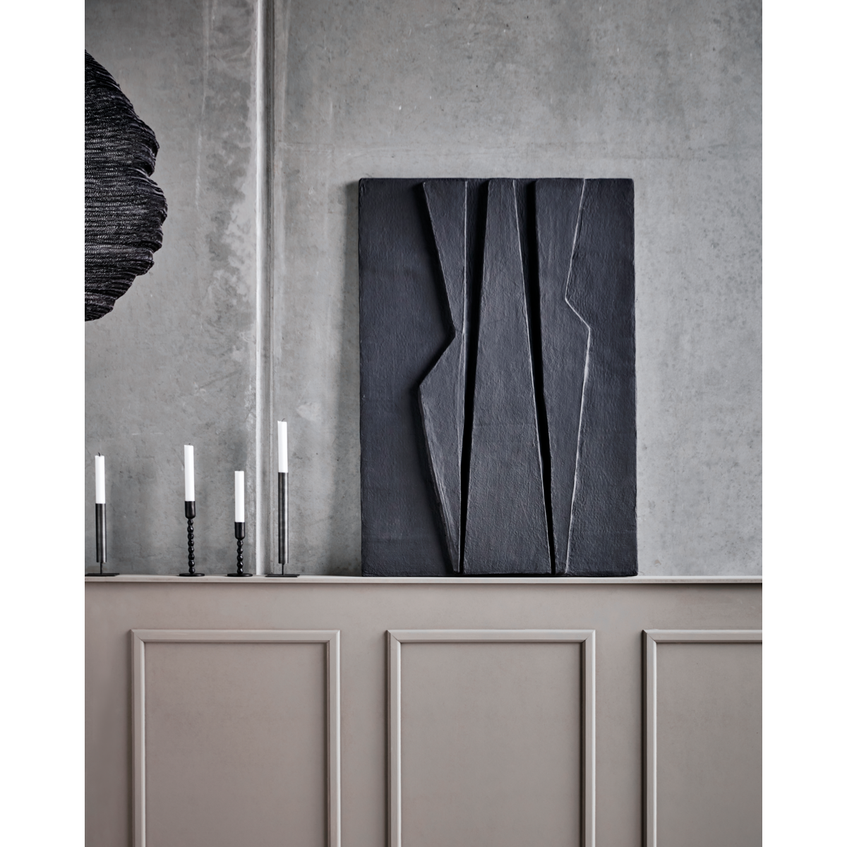 Väggkonst, hdmachie, matta svart