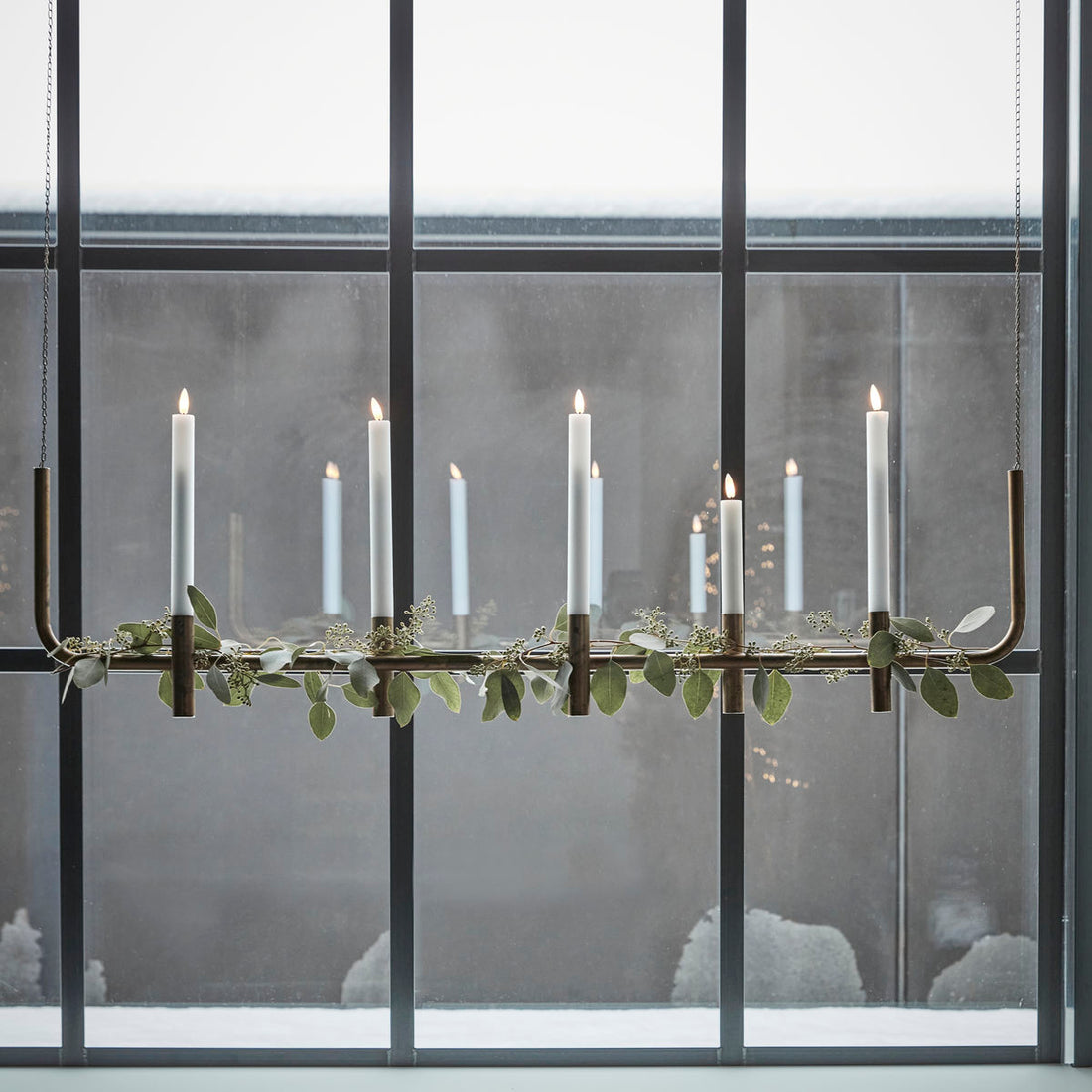 Ljusstake, hdmaxi, antik mässing finish