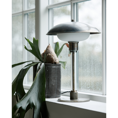 Bordslampa, hdboston, antik brun