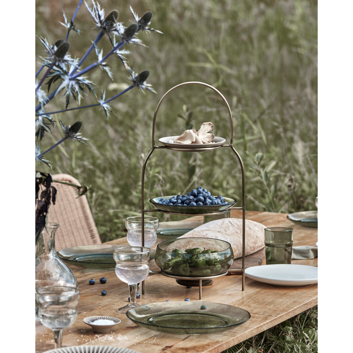 Plattuppsättning, HDSANA, antik mässingsfinish