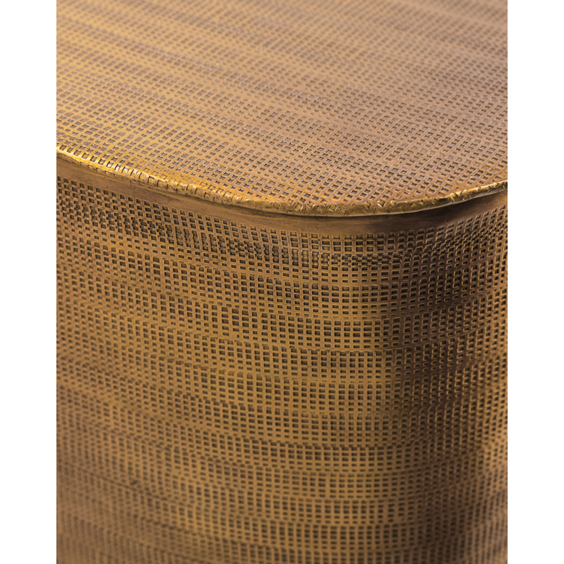 Soffbord, hdcajas med förvaring, gyllene