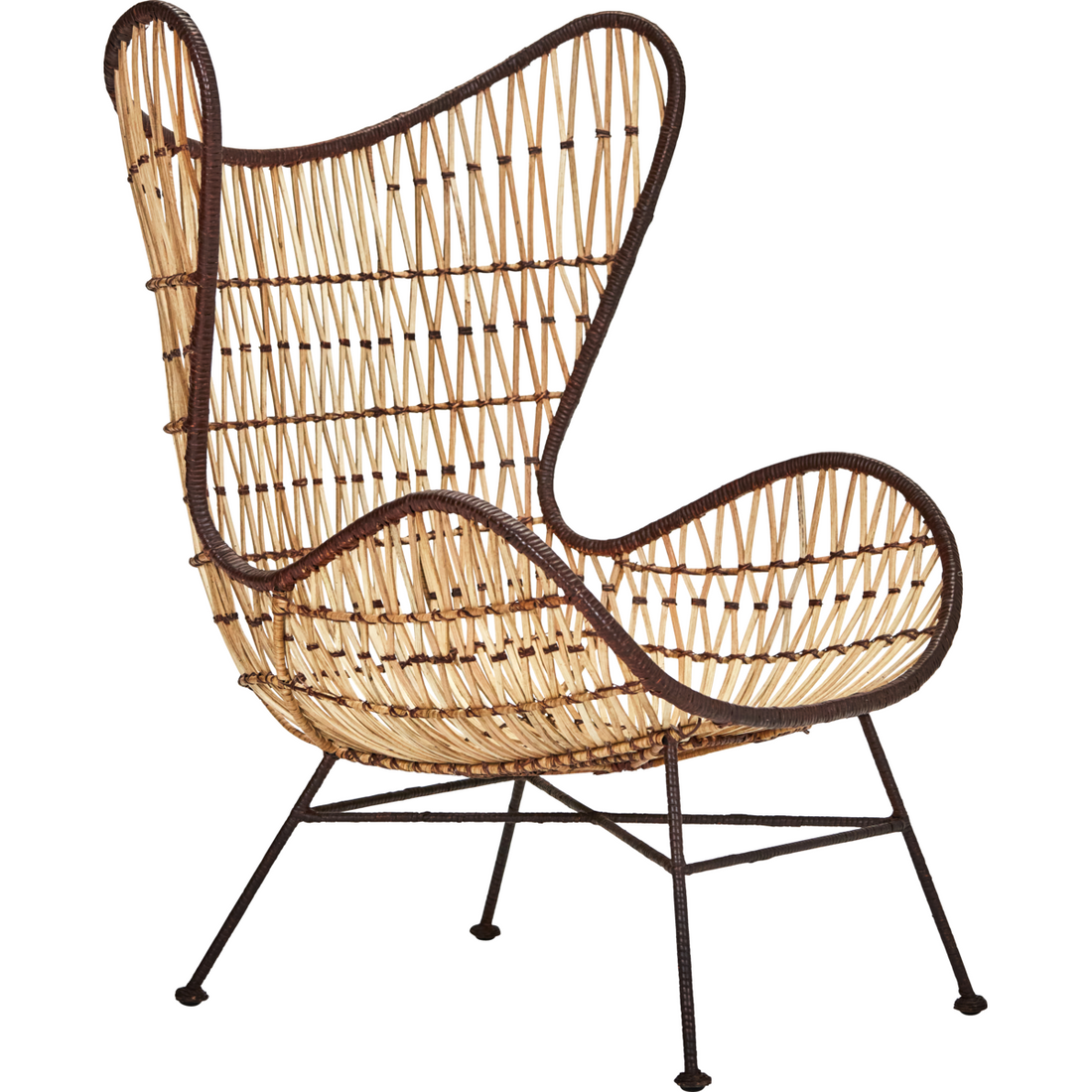 Lounge stol, hdflow, natur