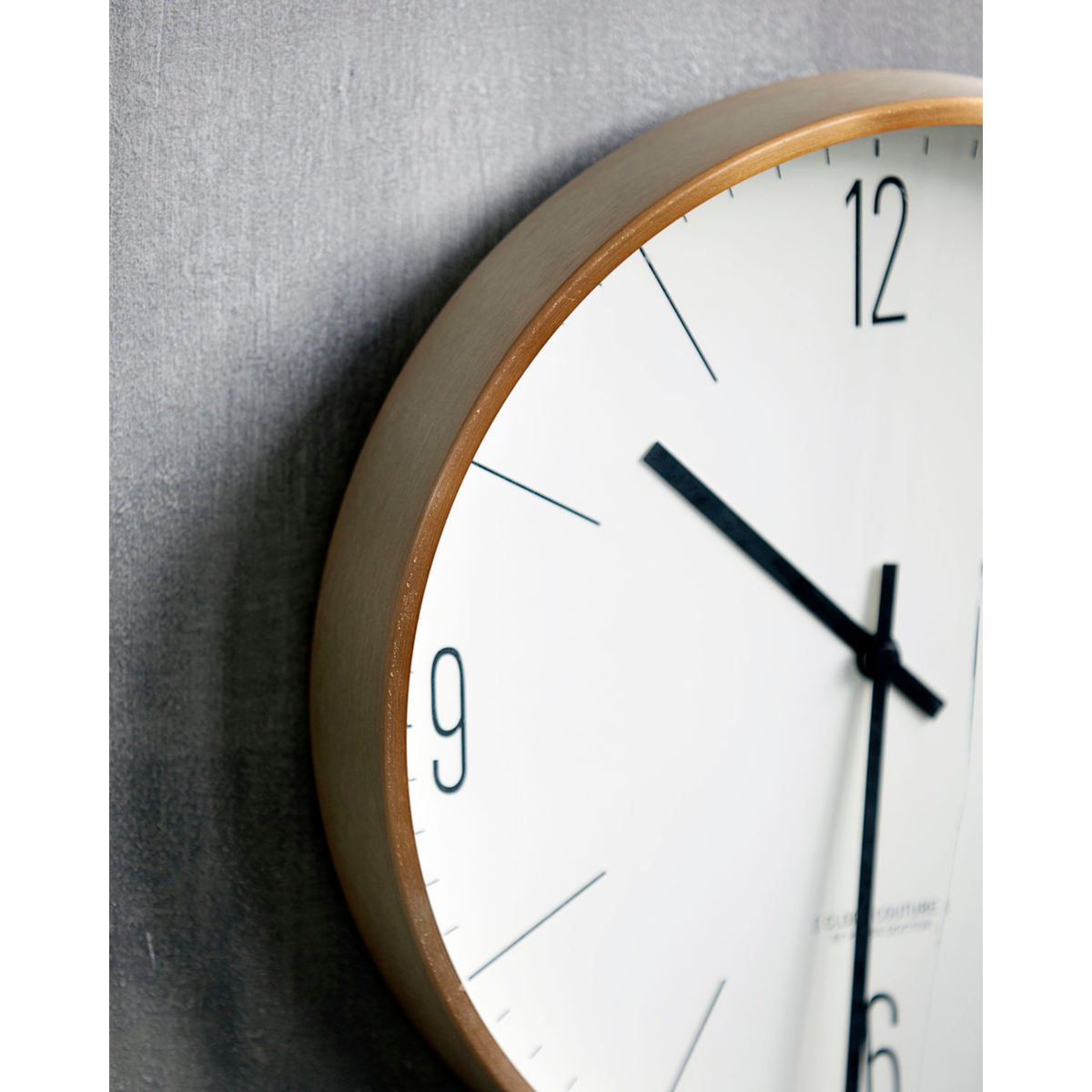 House Doctor - Väggklocka, HDClock Couture, Vit; Guld