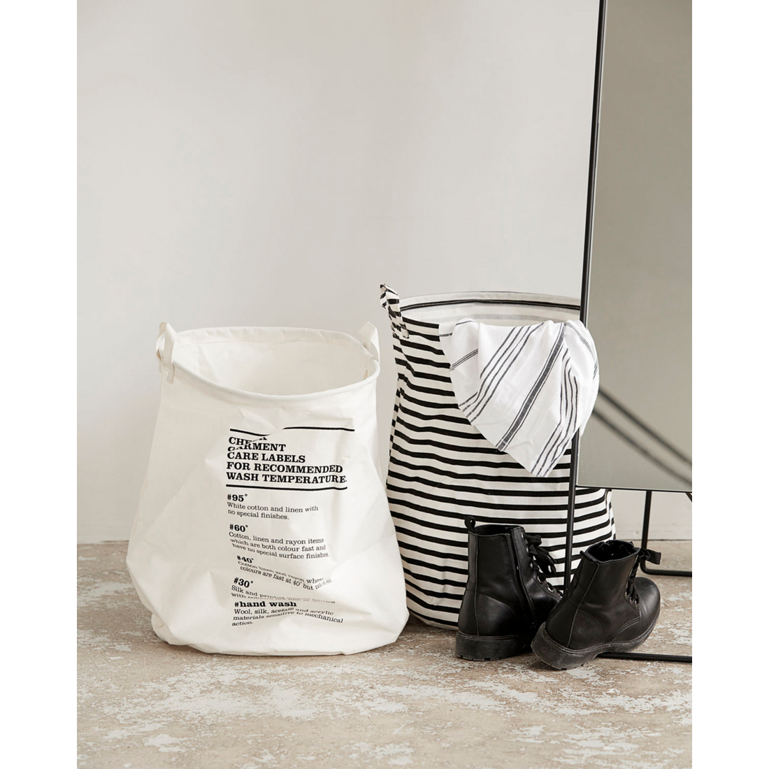 Tvättväska, hdwash -instruktioner, vit