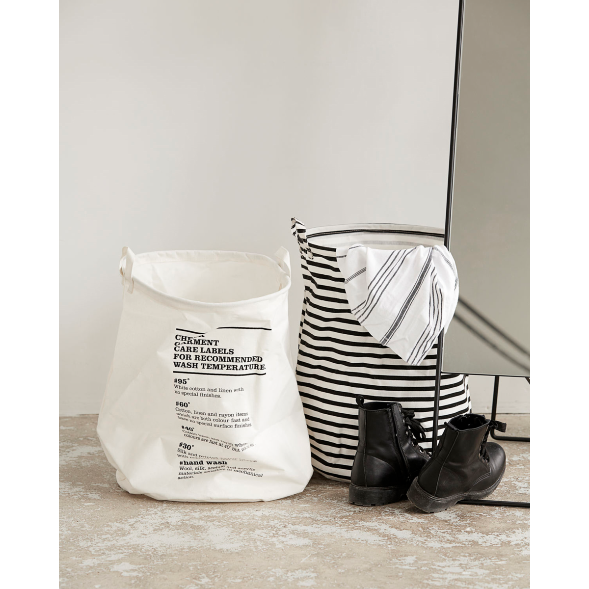 Tvättväska, hdwash -instruktioner, vit