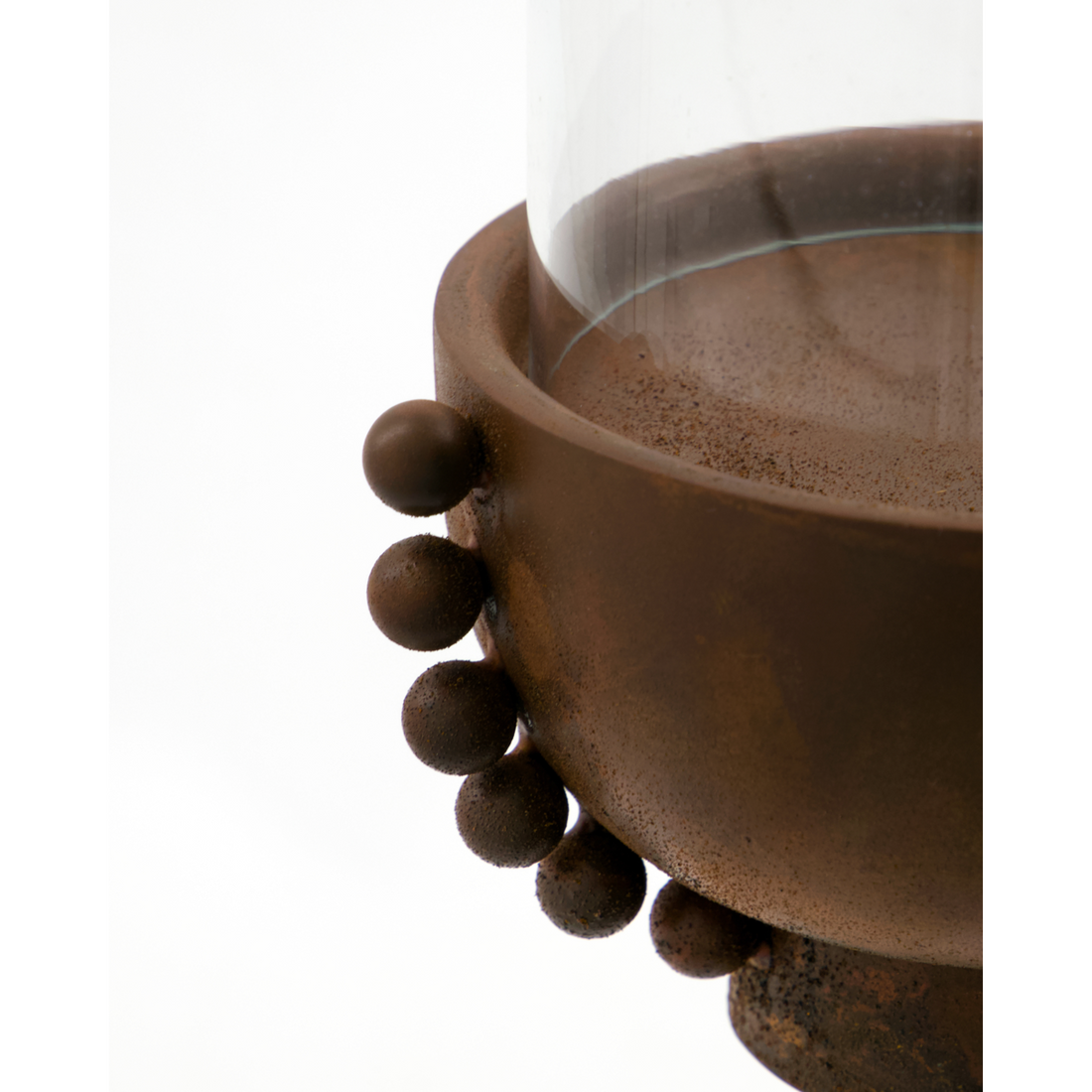 Ljusstake, hdmanet, antik brun