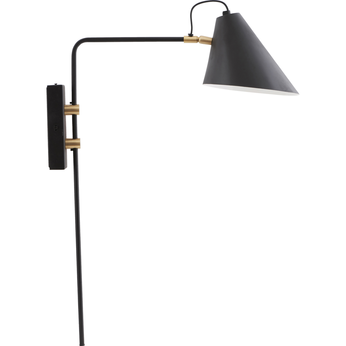 Vägglampa, hdclub, svart