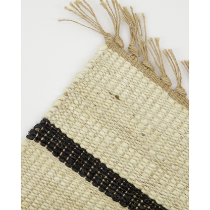 Filt, hdsima, svart; naturlig