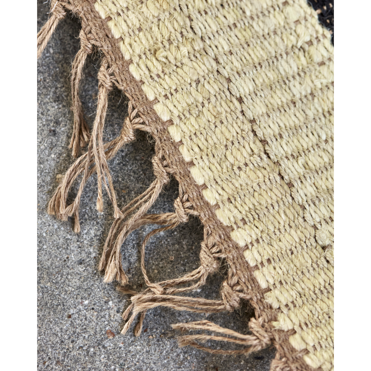 Filt, hdsima, svart; naturlig