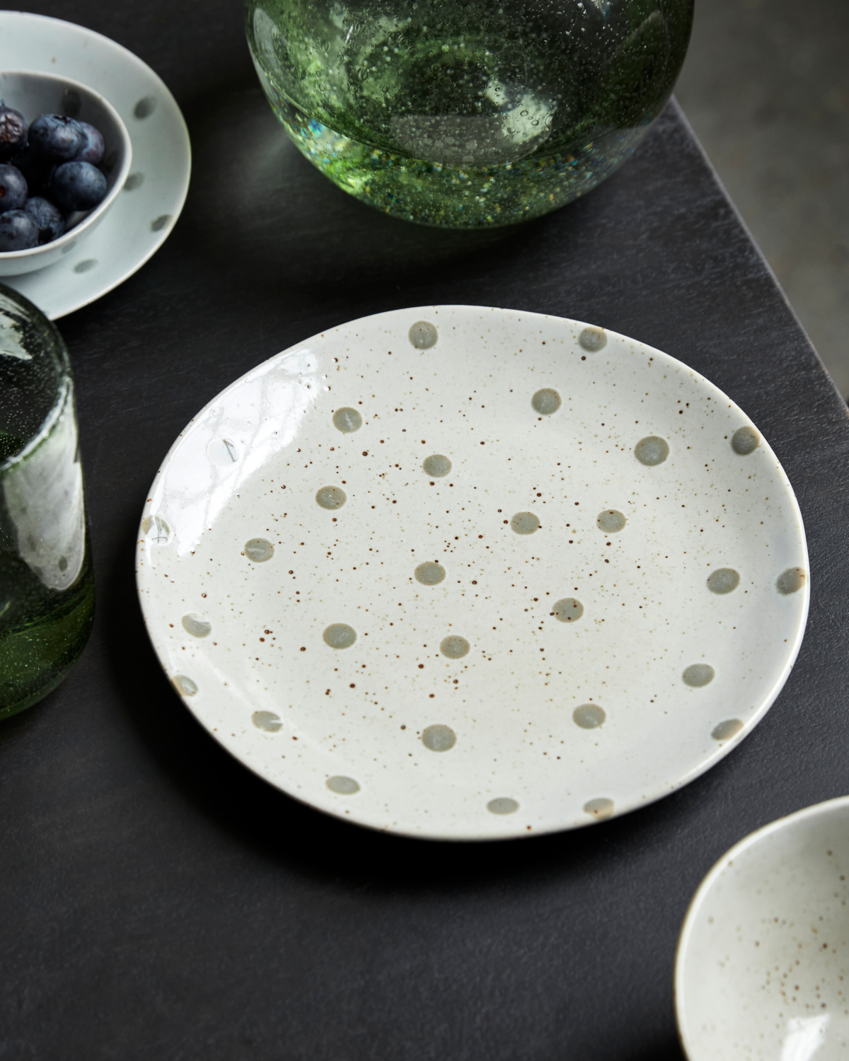 Plate, HDDots, Beige