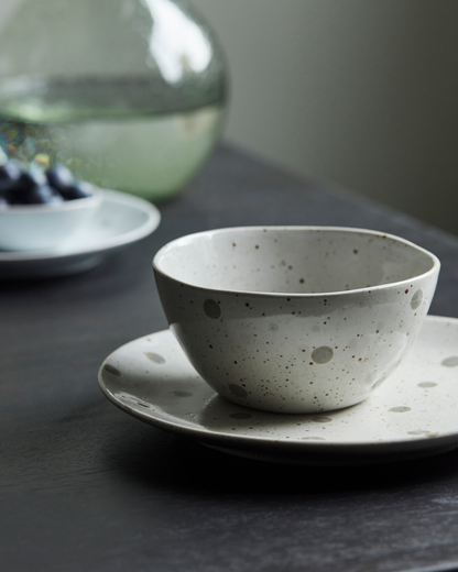 Skål, HDDots, Vit; Grön