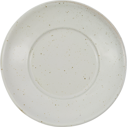 Kopp med fat, hdpion, grå; vit