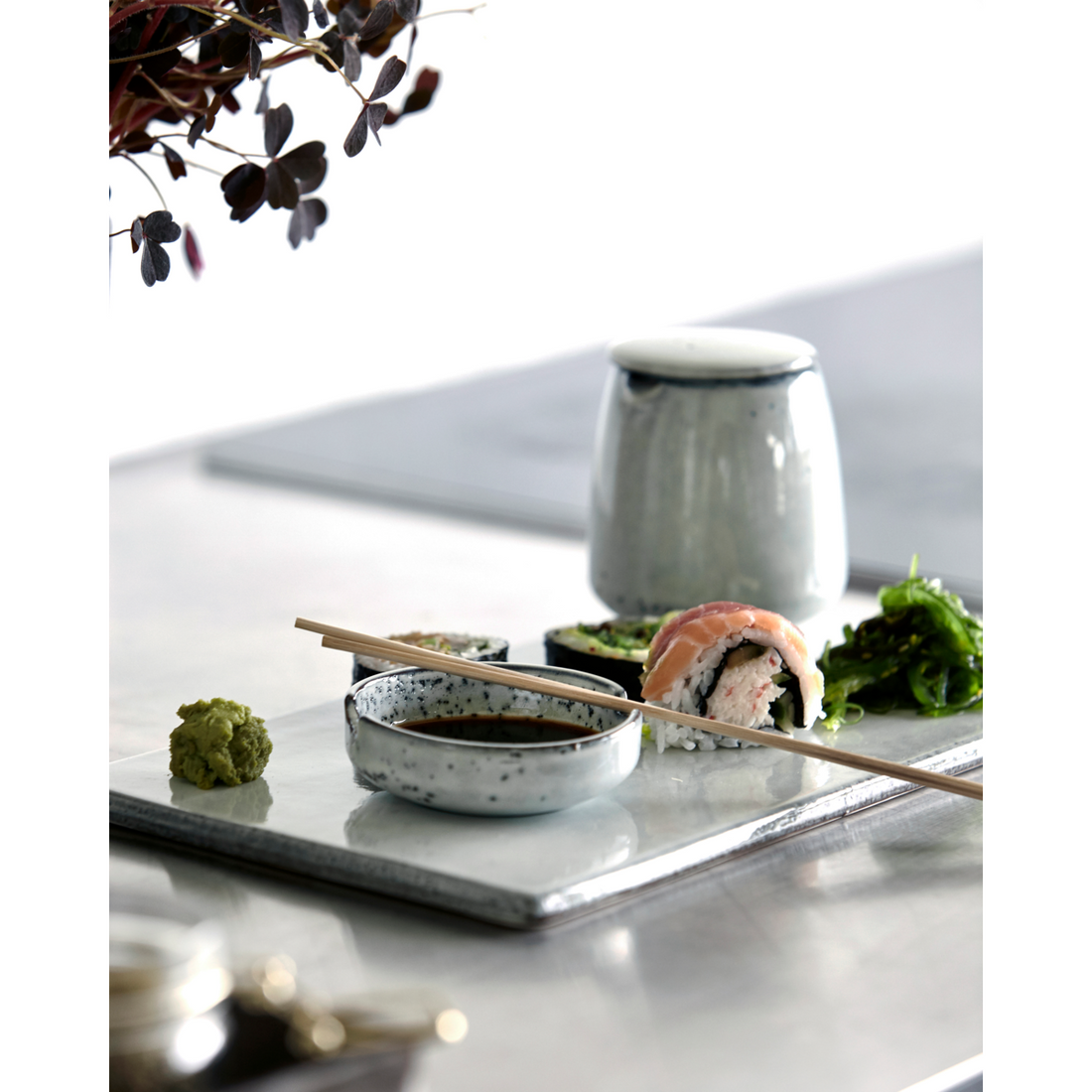 House Doctor - Sushi Plate, Rustic, Grey;