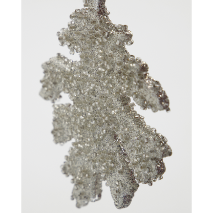 Juldekorationer, hdgliz, silver med glitter