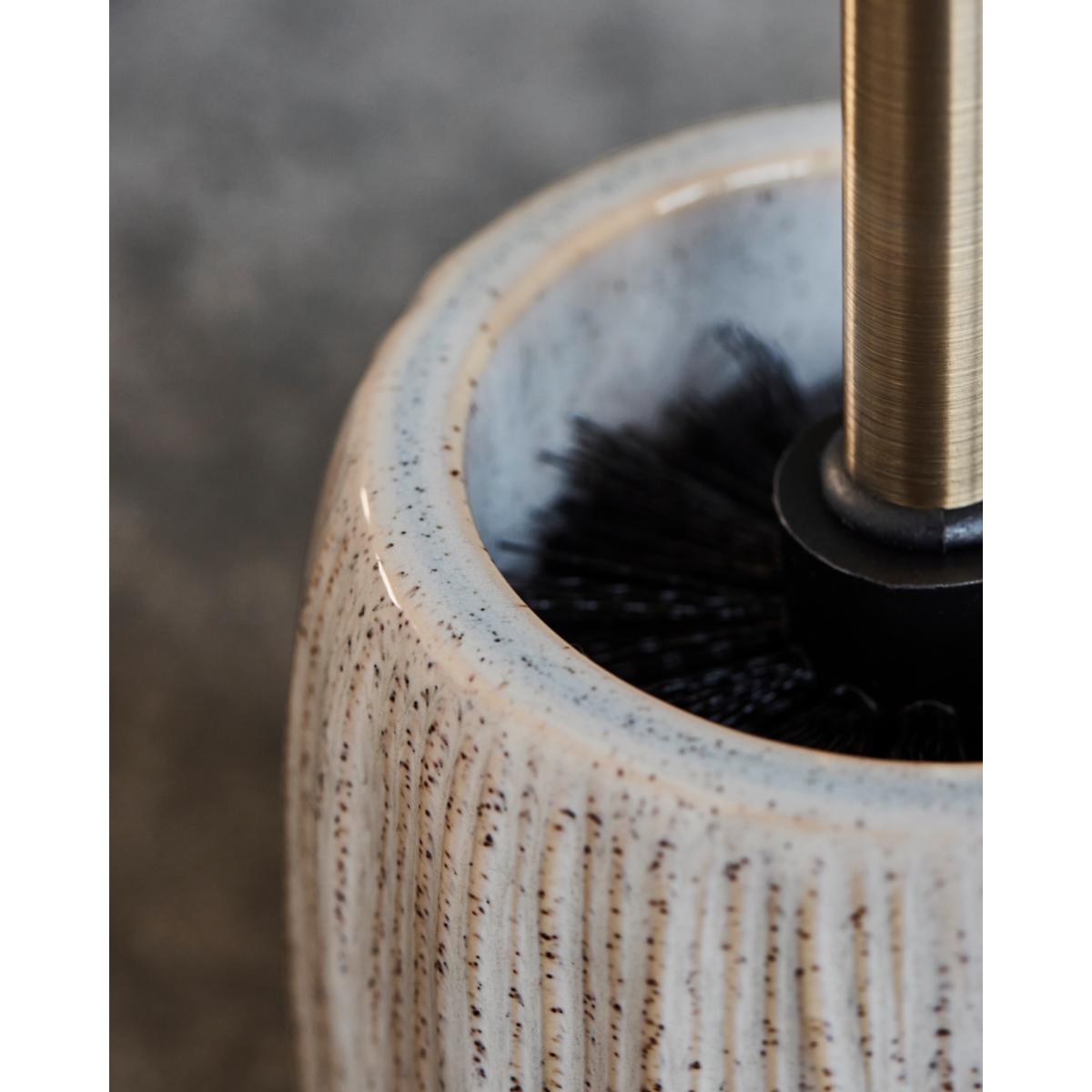 Toalettborste, hddeco, rå vit