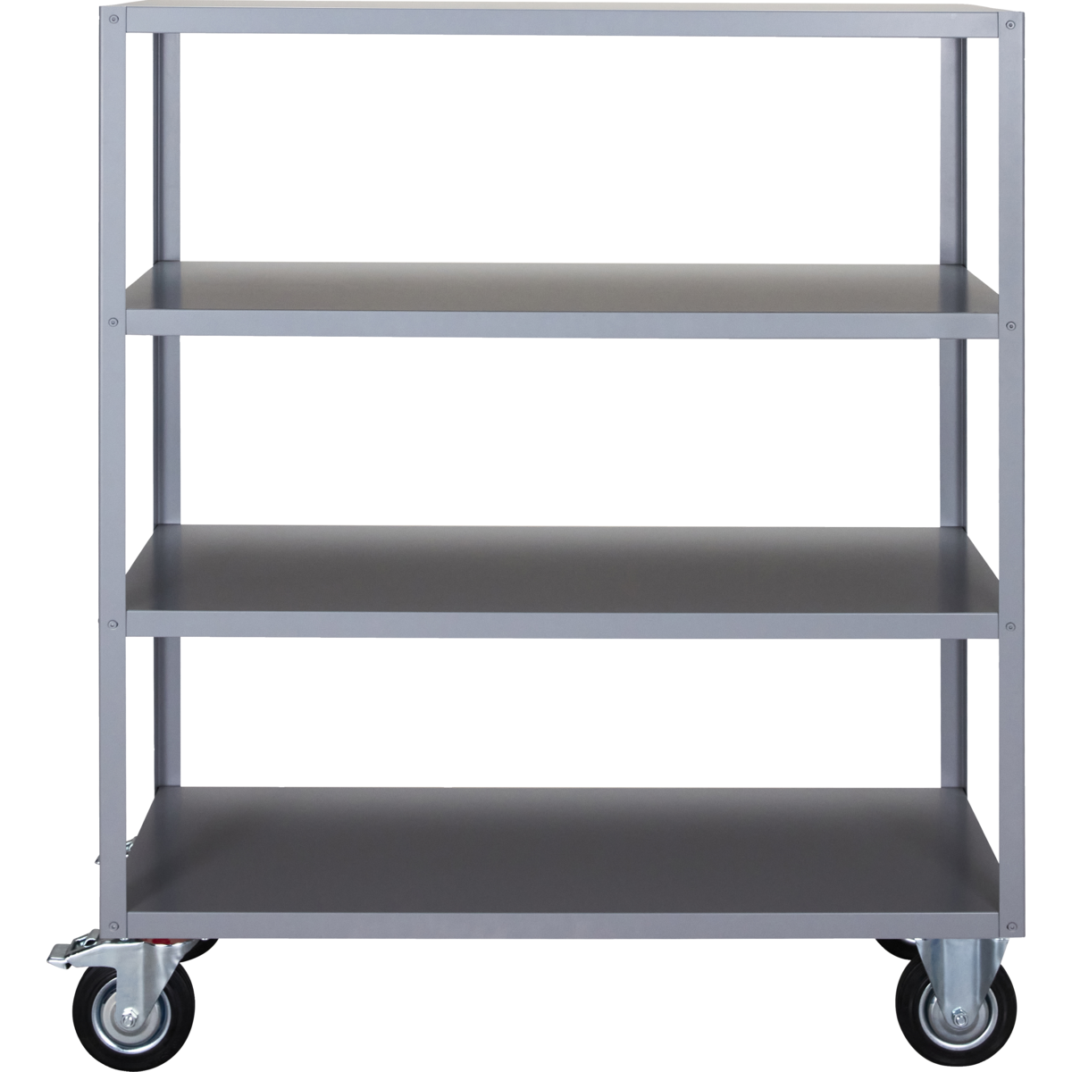 Hylla med 4 hjul, hdtrolley, grå