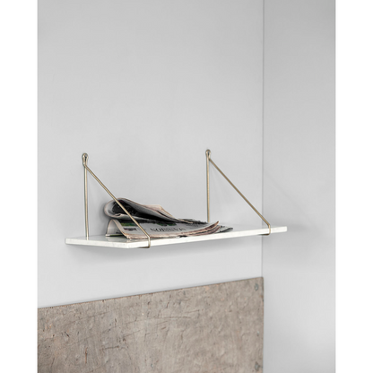 Hylla, hdmarble, vit marmor