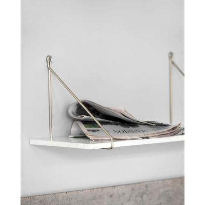 Hylla, hdmarble, vit marmor