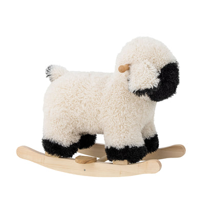 Bloomingville Mini Dolly Swing Horse, Sheep, White, Polyester
