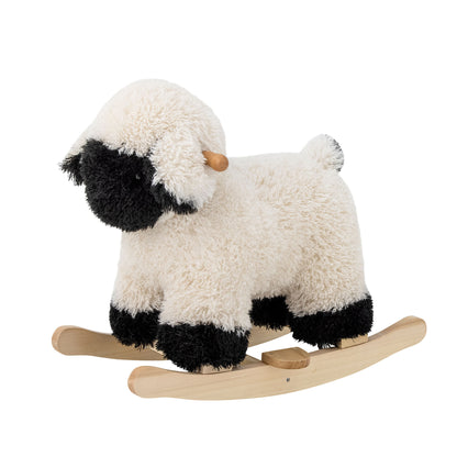 Bloomingville Mini Dolly Swing Horse, Sheep, White, Polyester