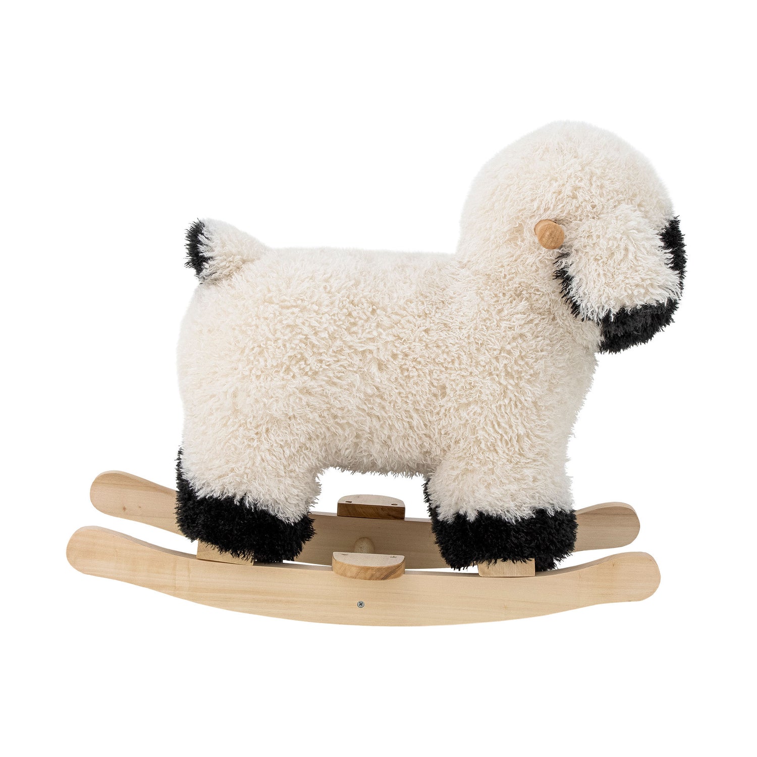 Bloomingville Mini Dolly Swing Horse, Sheep, White, Polyester