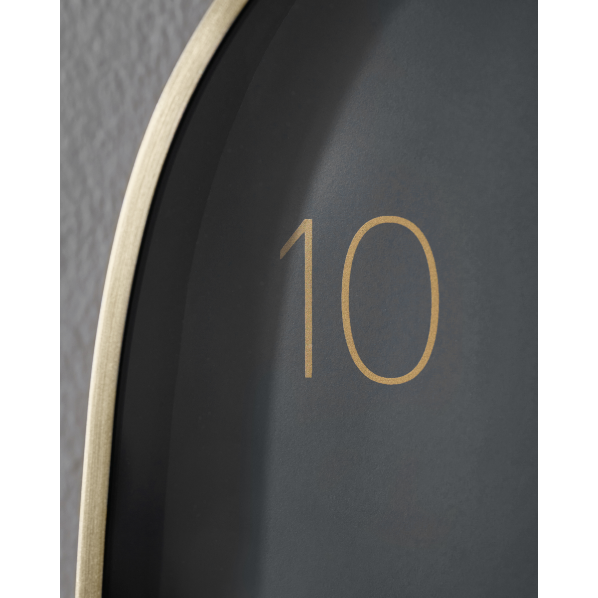 Väggklocka, hdshape, mörkgrå