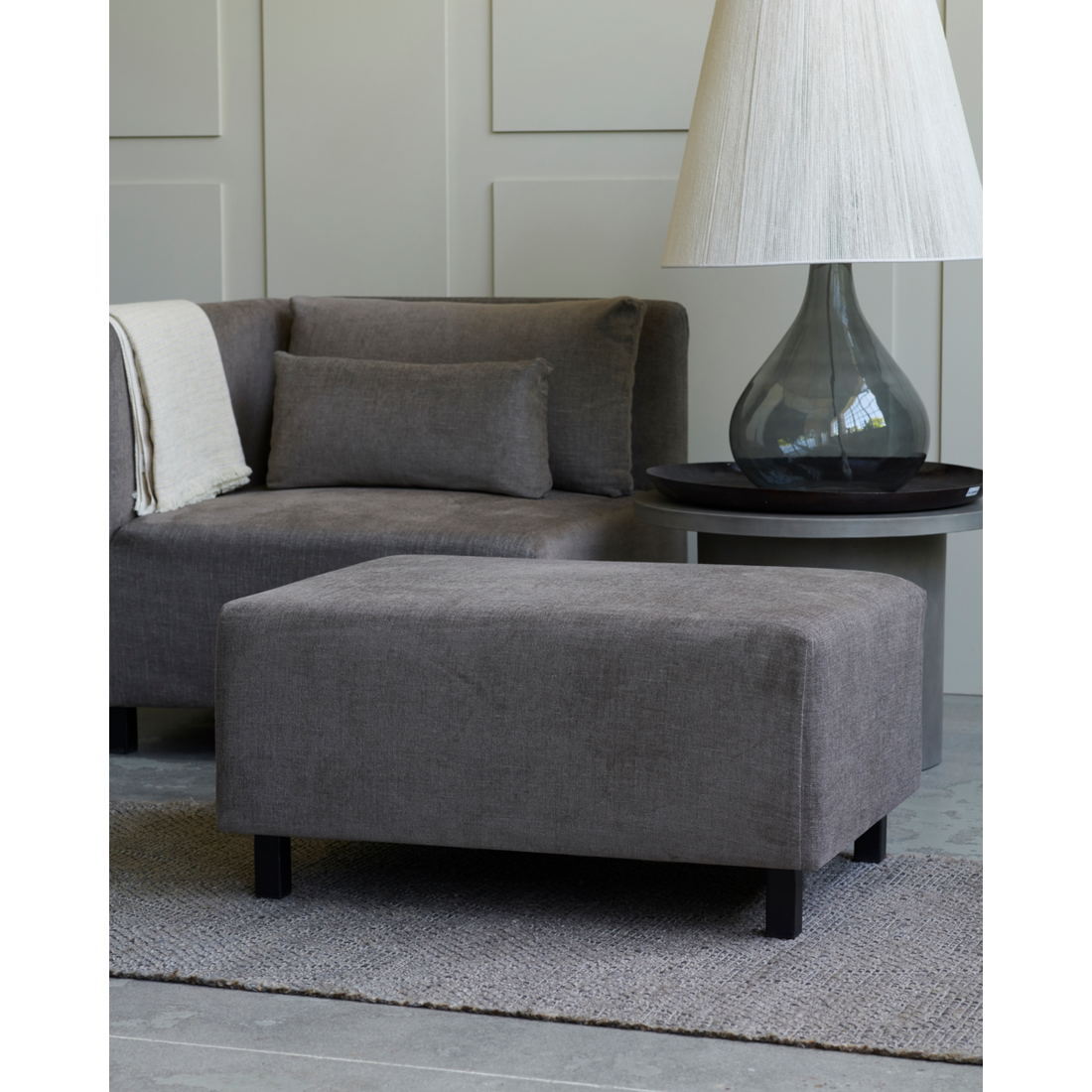 Puf, hdhazel natt, grå; brun