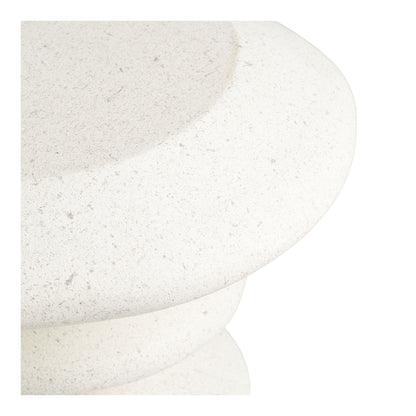 Blackburn sidobord - sidobord, fiberclay, vit Ø36x45,5 cm