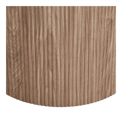 Athens Matbord - Matbord, keramisk bordsskiva, vit, mörkbrun ø120x76 cm