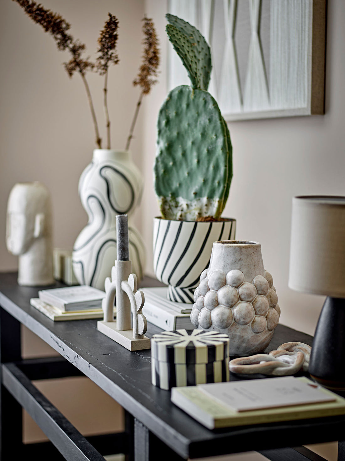 Bloomingville Poldor Vase, natur, stengods