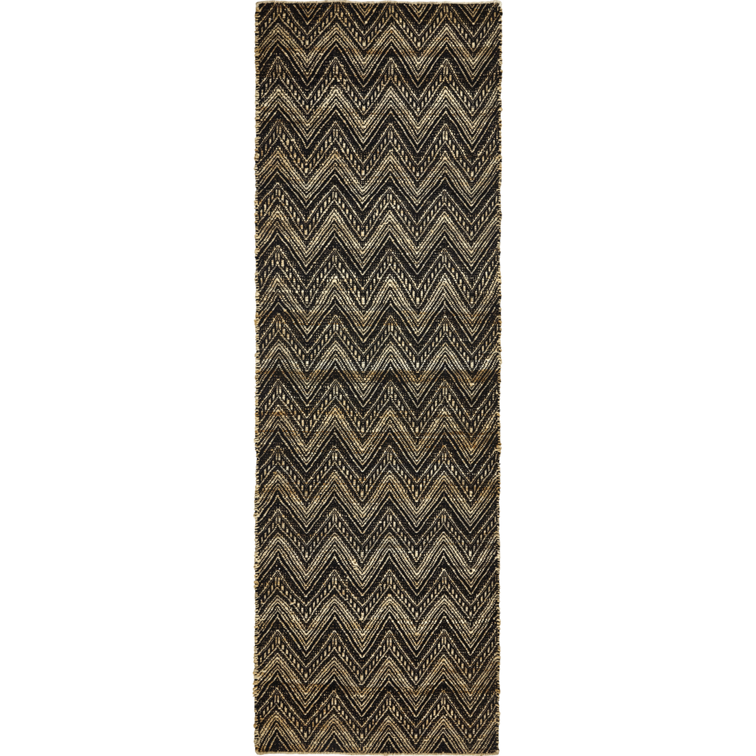 Filt, hdmonta, natur; svart