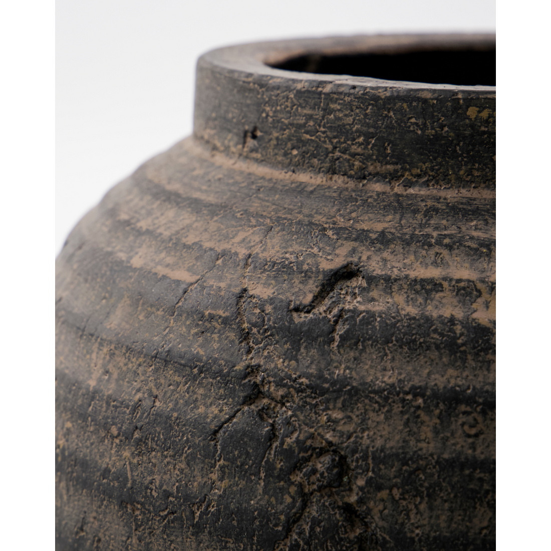 Örtpott, hdhafa, grå; brun