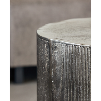 Soffbord, hdrota, borstat silver