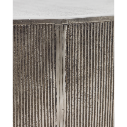 Soffbord, hdrota, borstat silver
