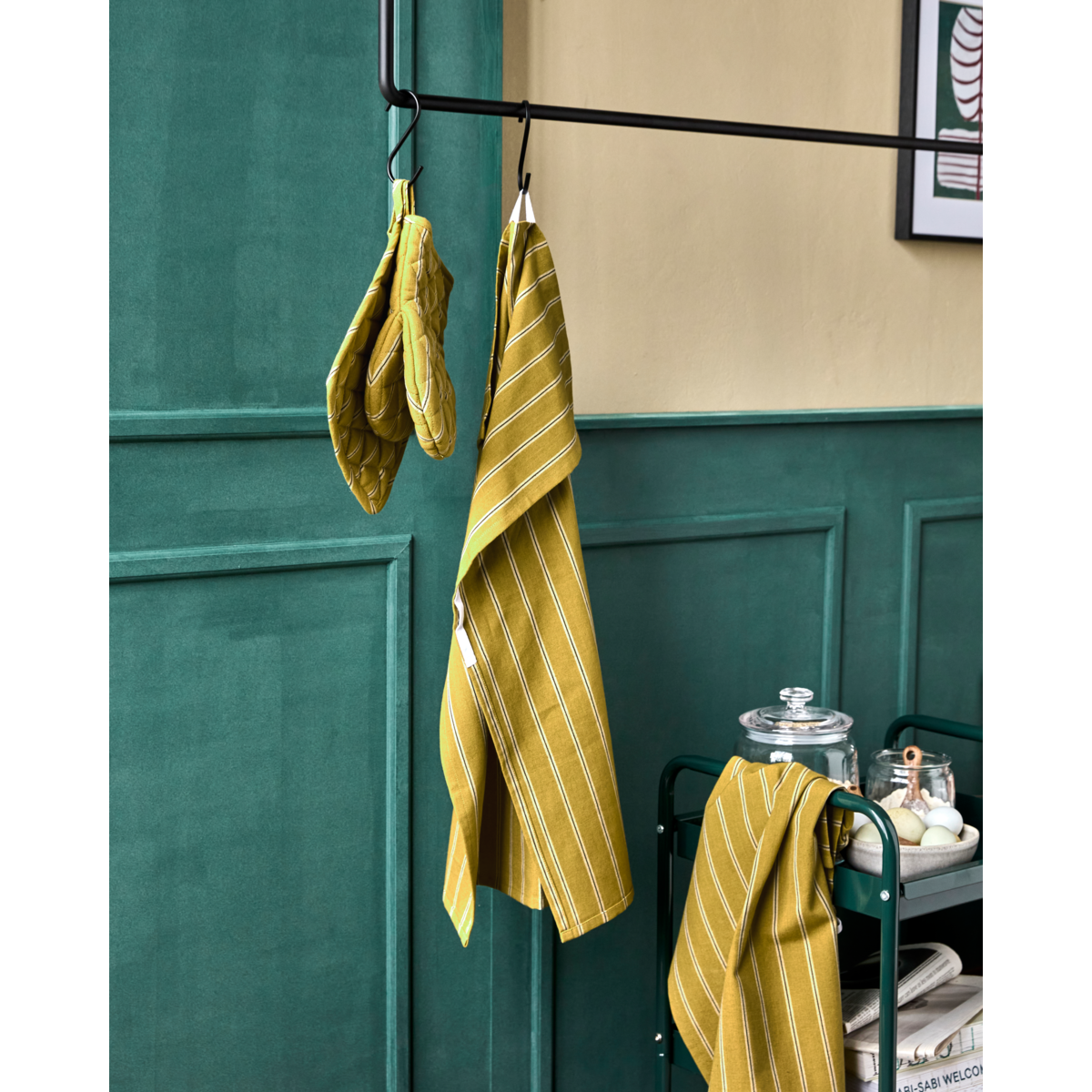 Våtservetter, hdcook, senapgul