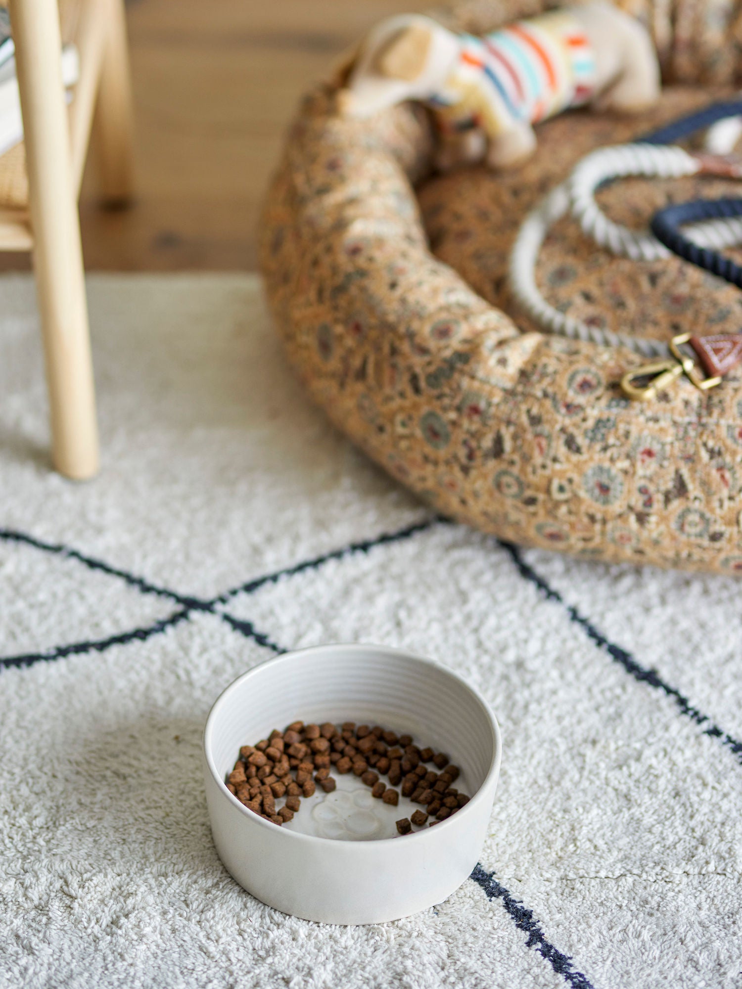 Bloomingville Buddy Bowl, vit, stengods