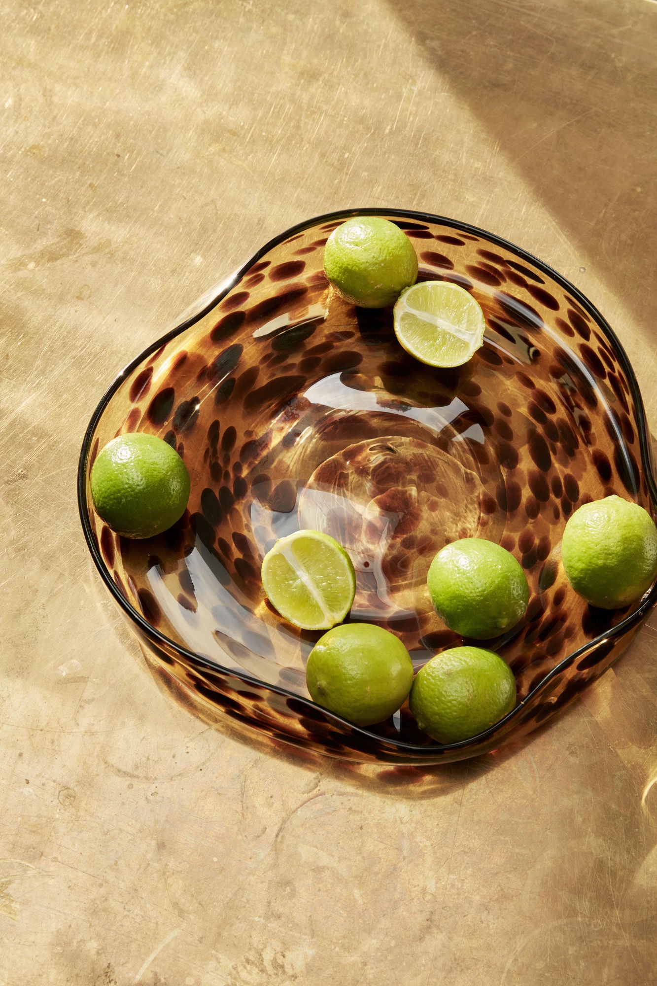 Hübsch Leo Bowls Brown (uppsättning av 2)