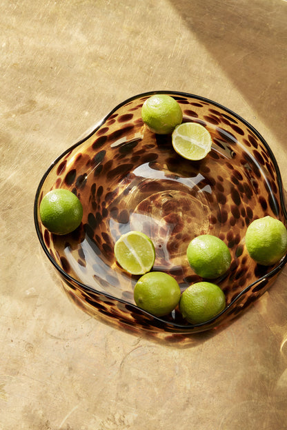 Hübsch Leo Bowls Brown (uppsättning av 2)