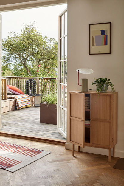 Hübsch Pavilion Plaid randig ockra/multi -färgad