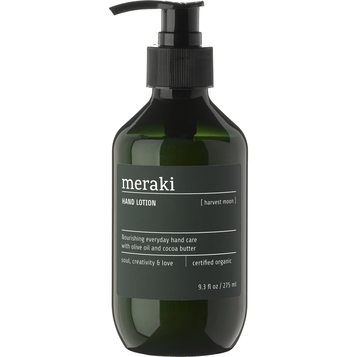 Handlotion, skördmåne, grön
