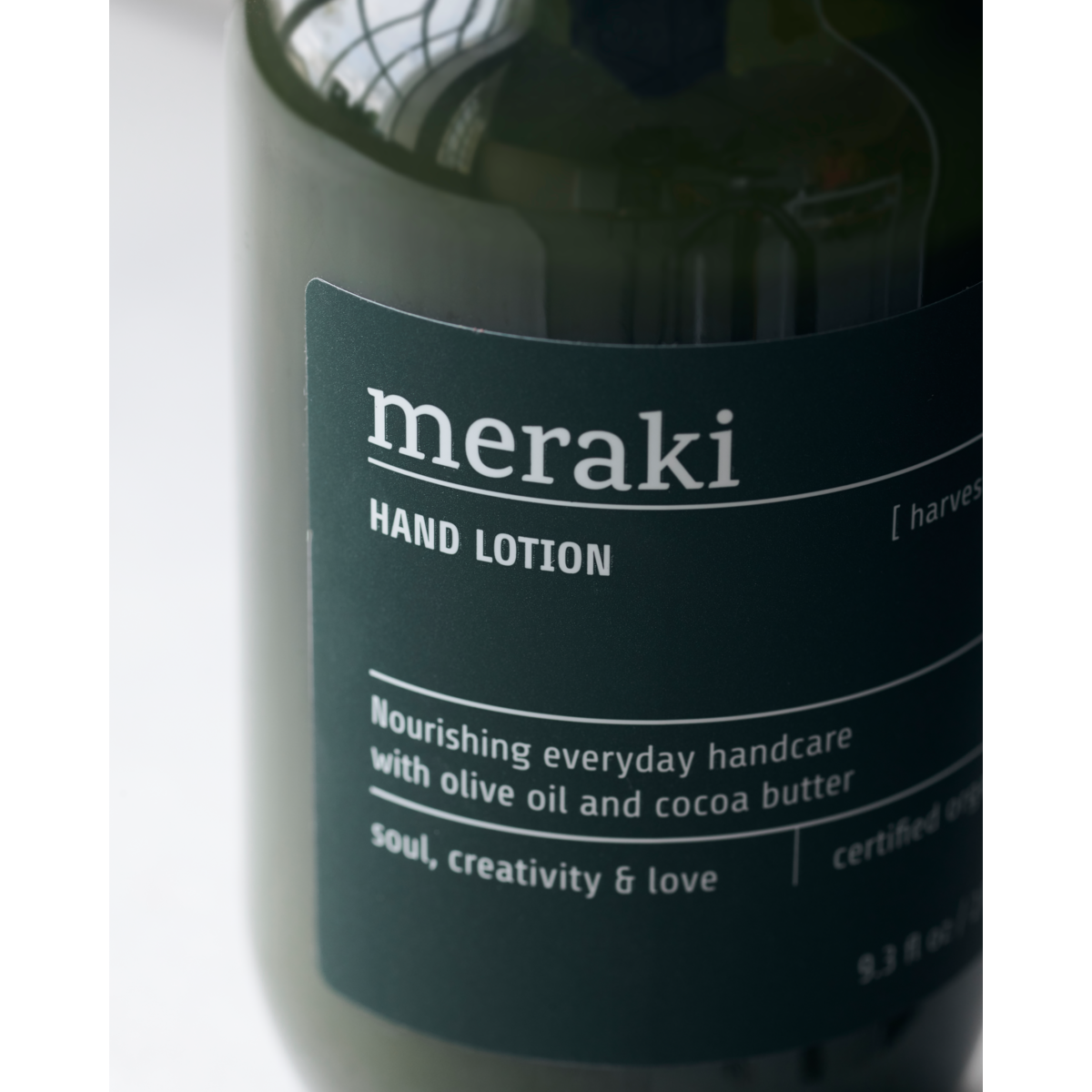 Handlotion, skördmåne, grön