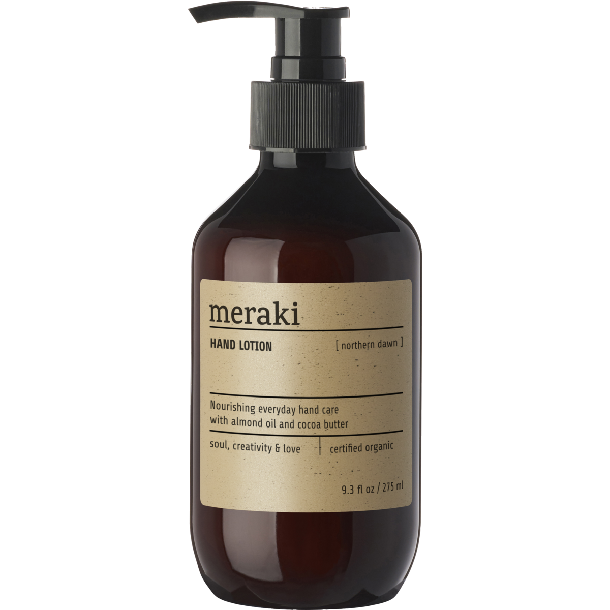 Handlotion, norra gryningen, brun
