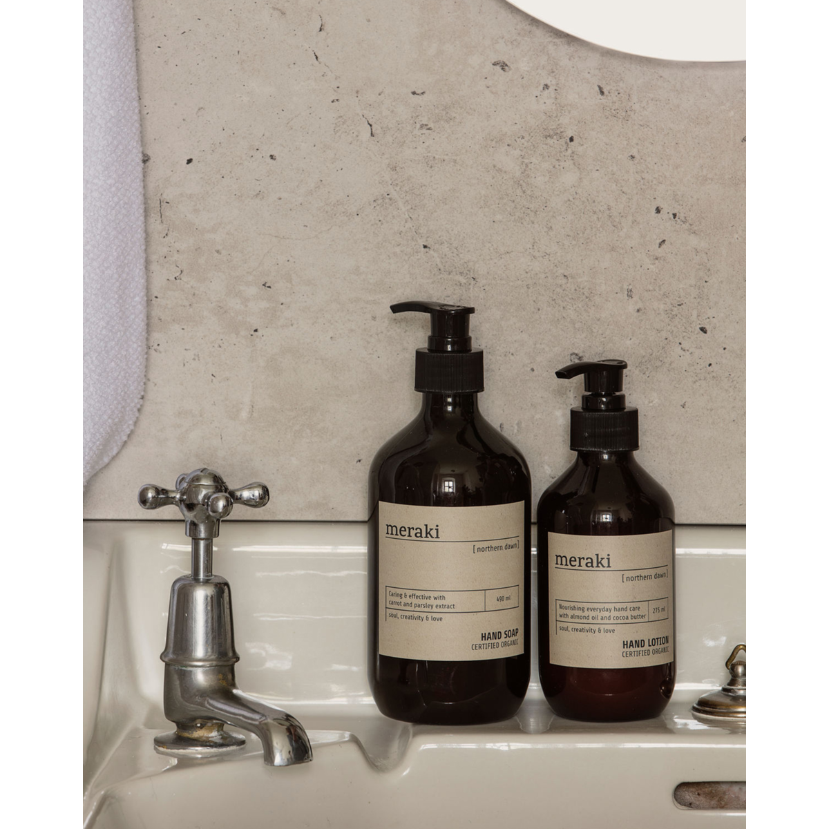 Handlotion, norra gryningen, brun