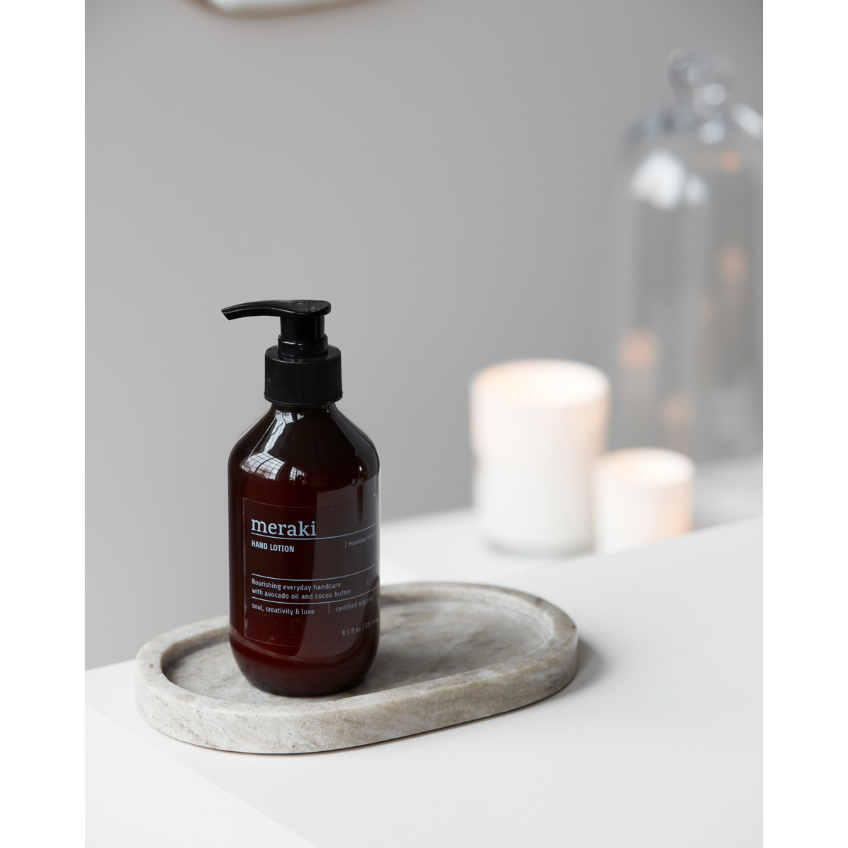 Handlotion, ängsbliss, brun