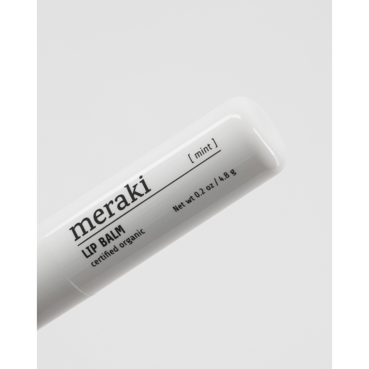 Läppbalsam, mynta, vit