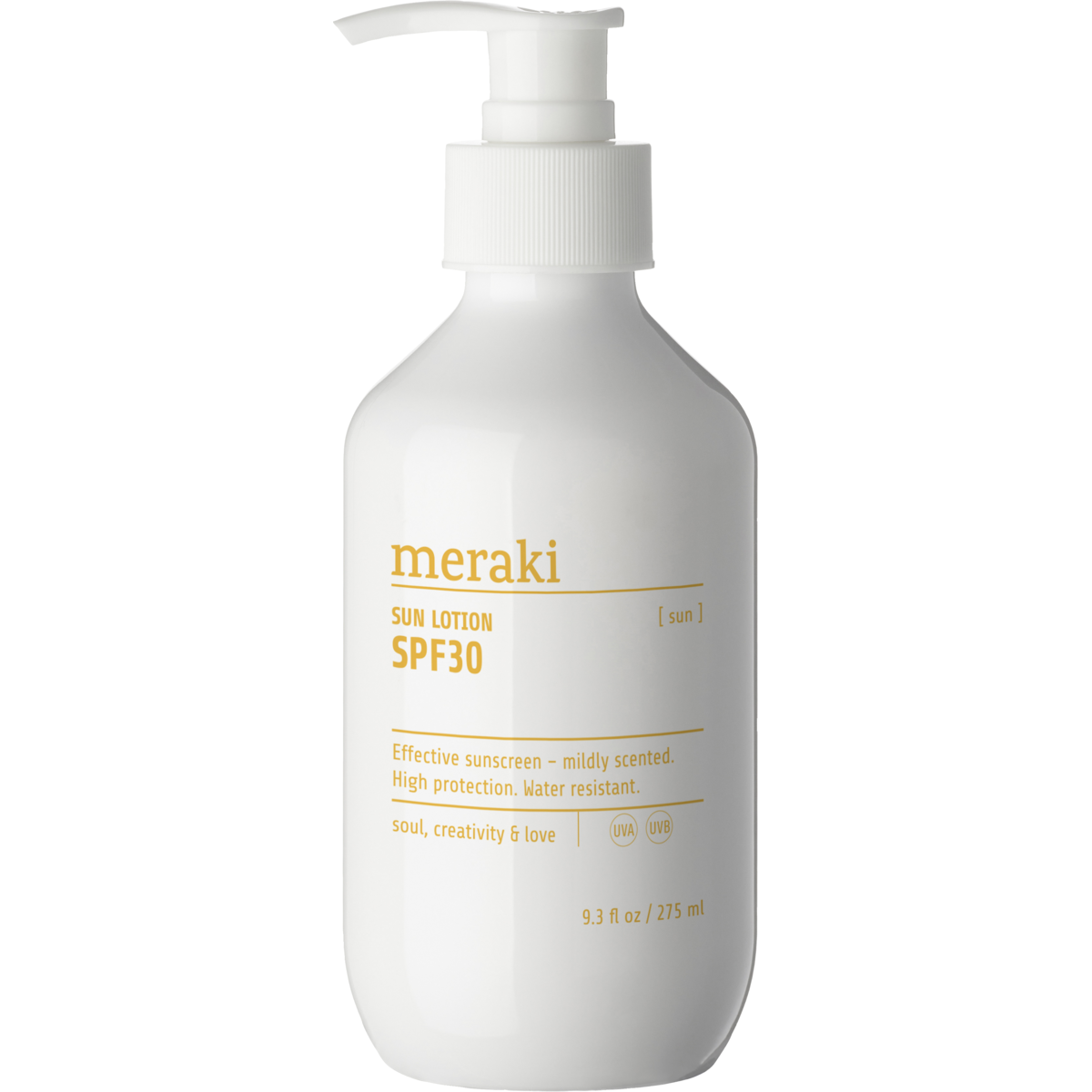 Sollotion, milt doftande, vit
