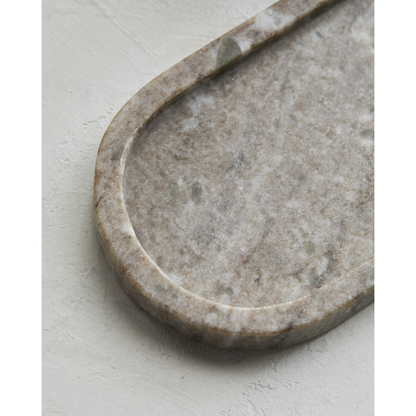 Bricka, mkmarble, beige