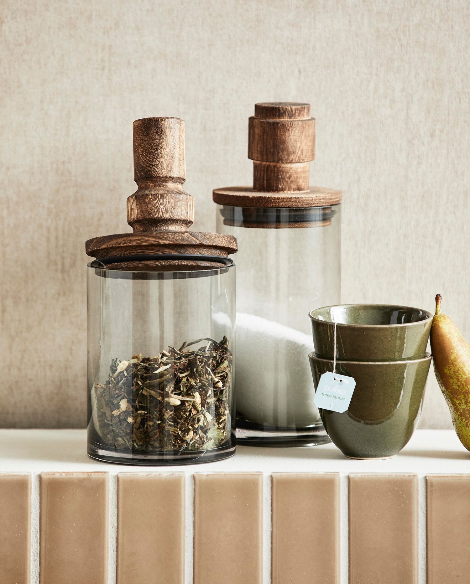 Salvagningsglas med trälock - 900 ml