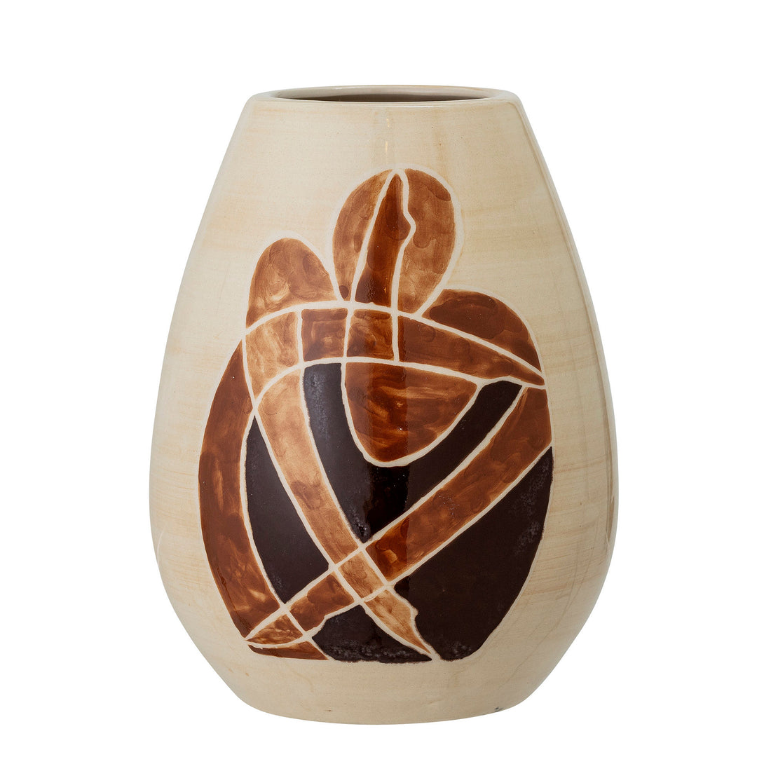 Bloomingville Jona Vase, brun, stengods